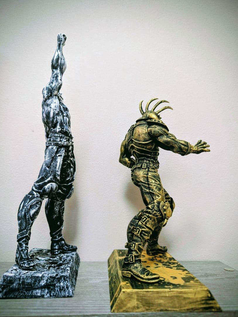 junページ　受注リペイント　北斗の拳　ラオウ　墨&黄金セット