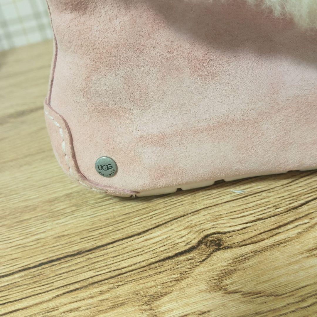 美品 超レア UGG アグ ムートン モカシン W ALENA ピンク 23