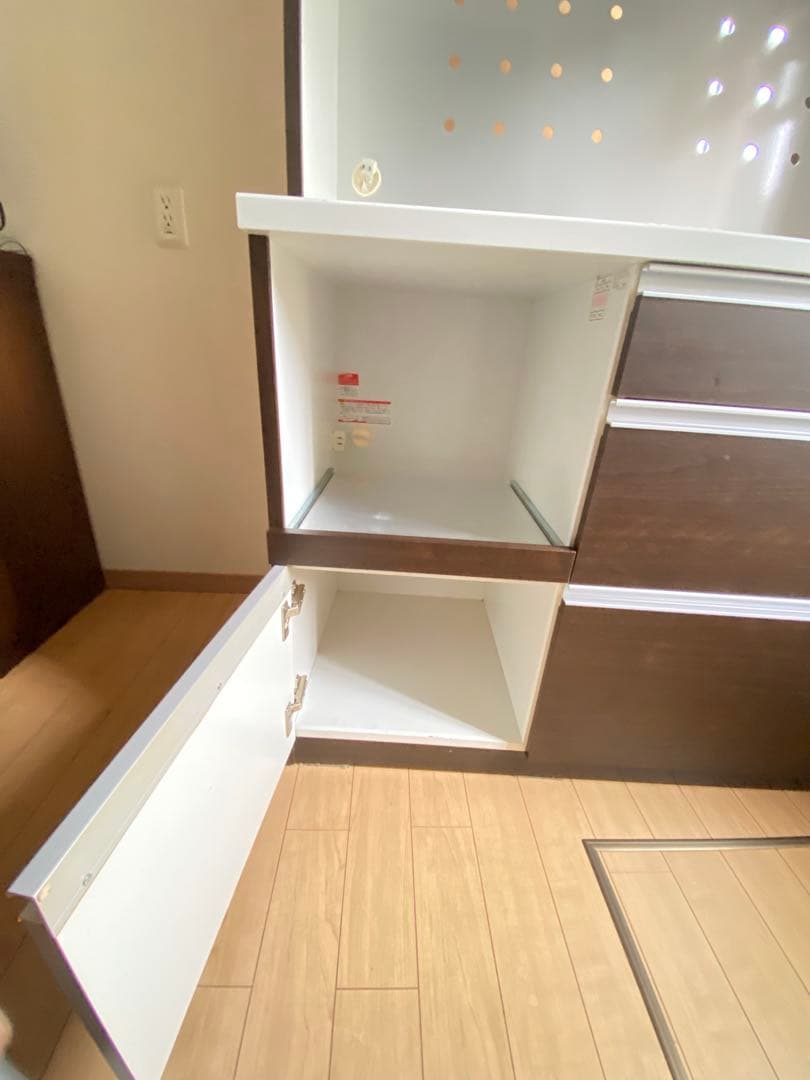 ニトリ キッチンボード ダークブラウン 120センチ