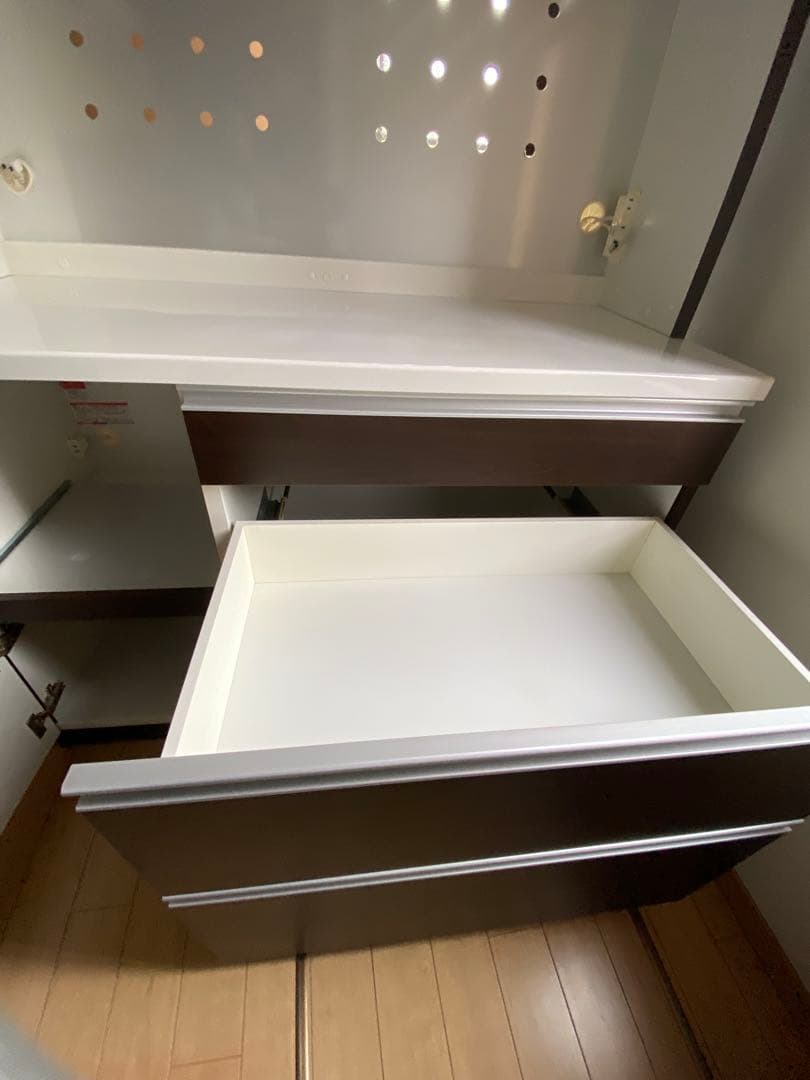 ニトリ キッチンボード ダークブラウン 120センチ