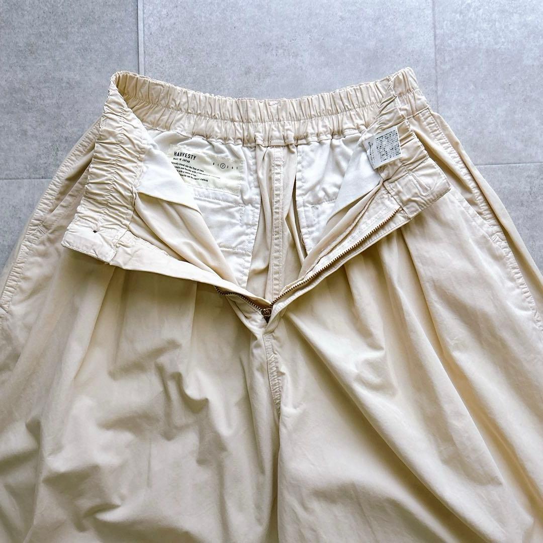 HARVESTY ハーベスティ 別注 クロップドサーカスパンツ アイボリー 2
