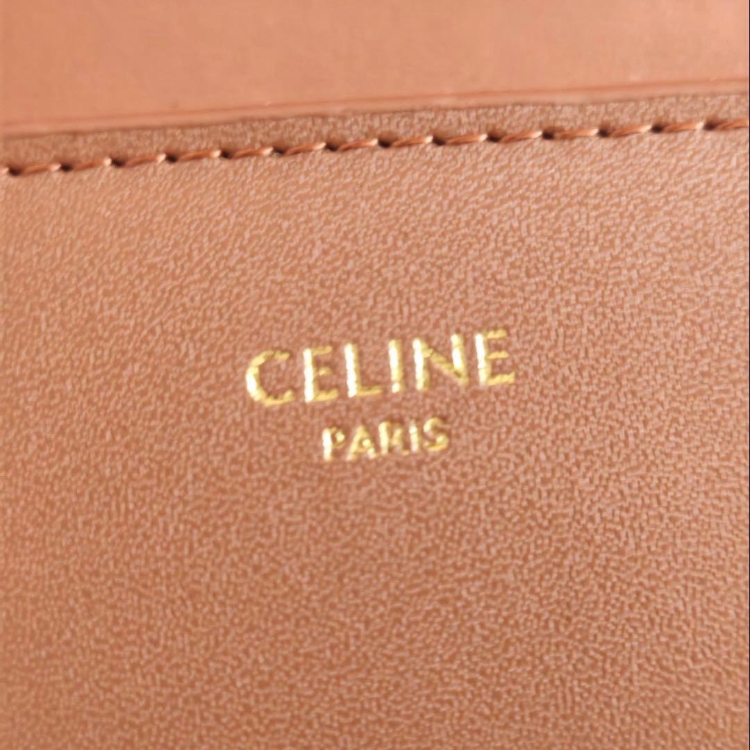 CELINE レザー長財布 ブラウン　美品