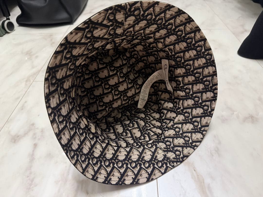 DIOR バケットハット オブリーク総柄 リバーシブル