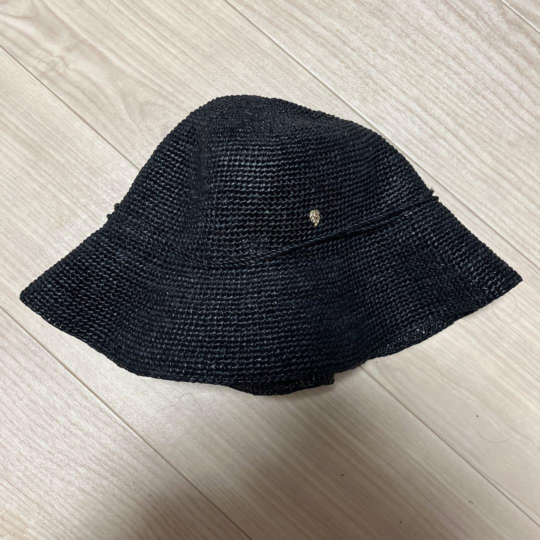 ヘレンカミンスキー ラフィア ハット プロヴァンス8 ブラック