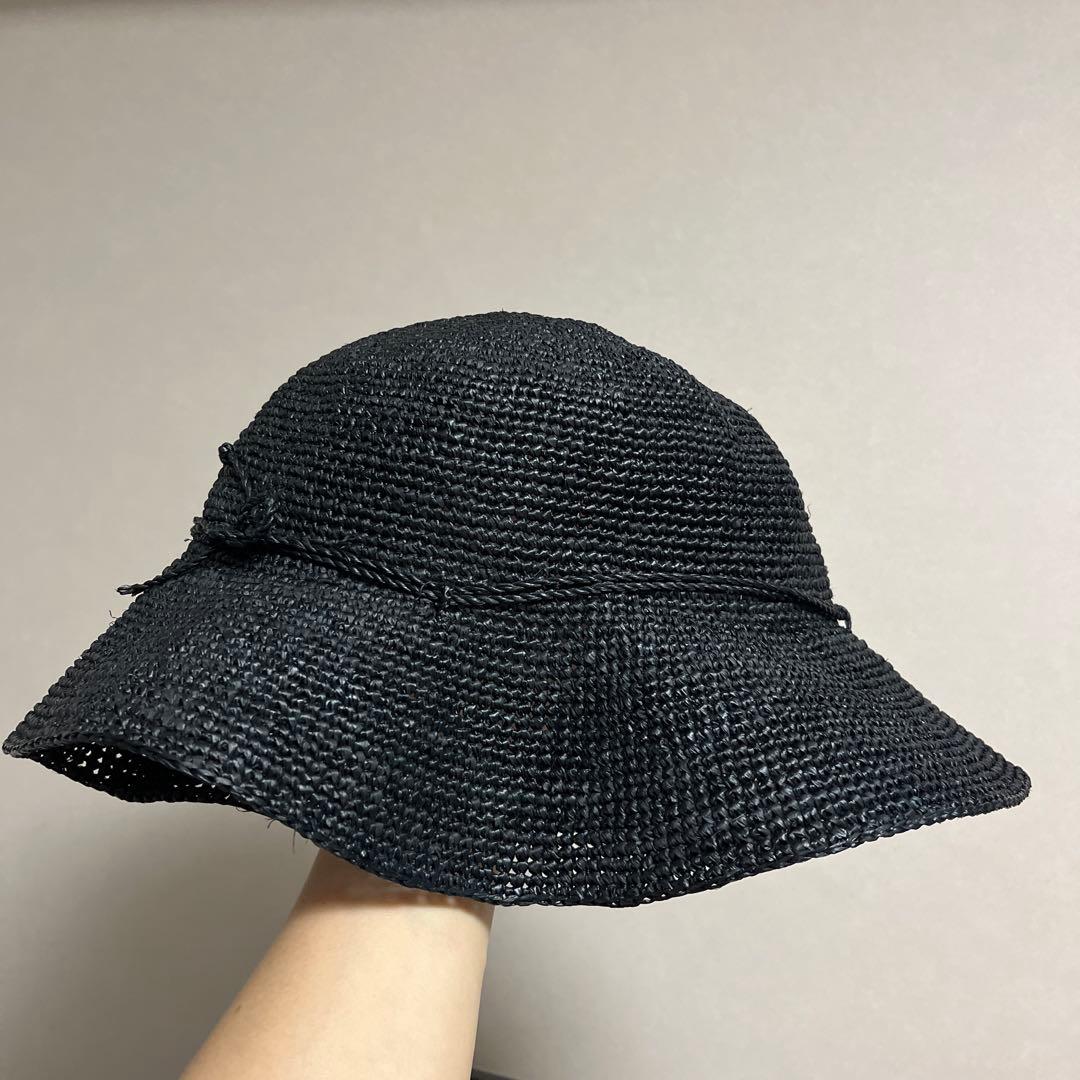 ヘレンカミンスキー ラフィア ハット プロヴァンス8 ブラック