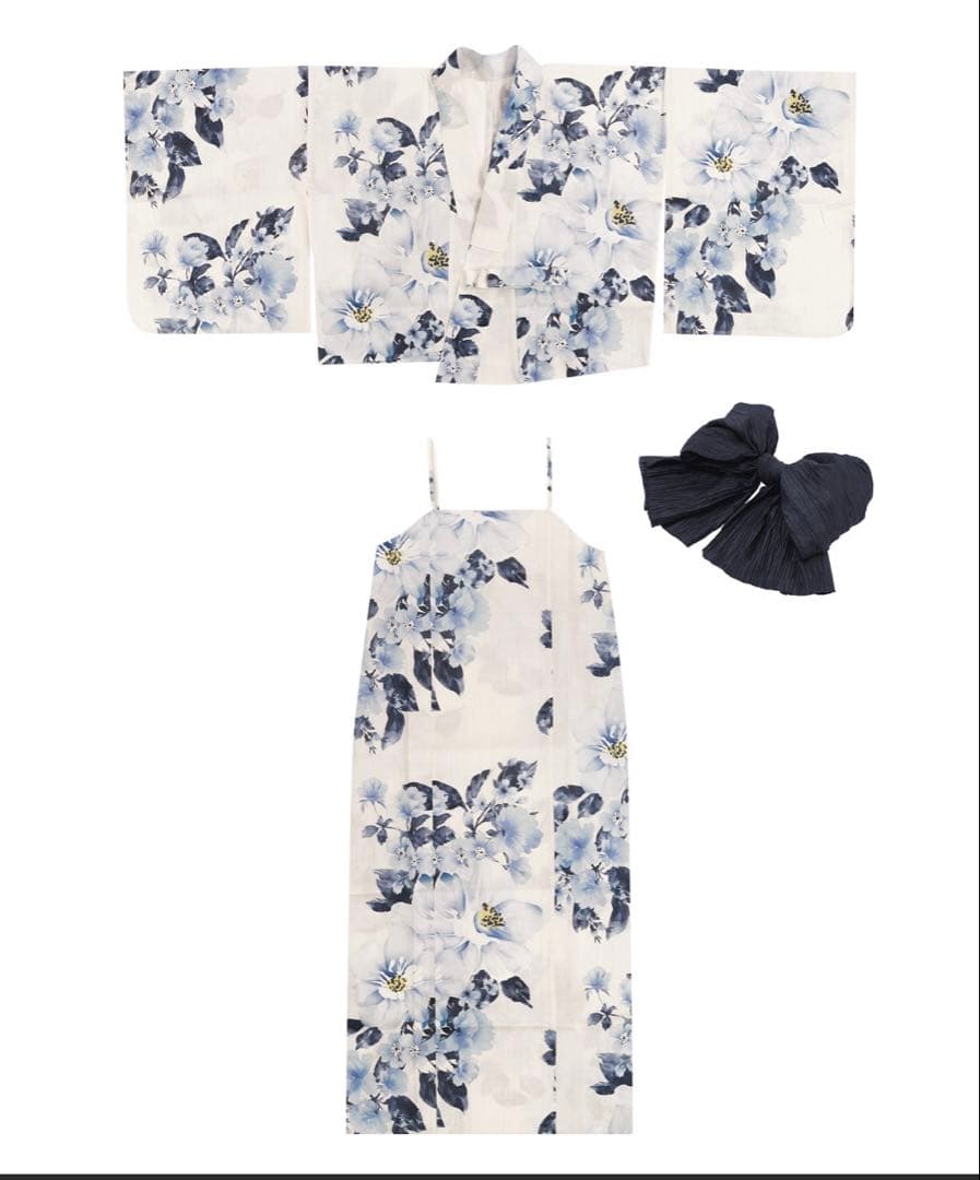 KYOETSU 1人で簡単着付け ワンピース浴衣2点セット