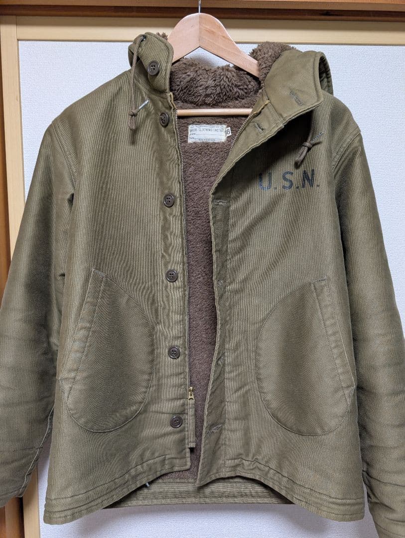 トイズマッコイ 　フード付きN-1デッキジャケット