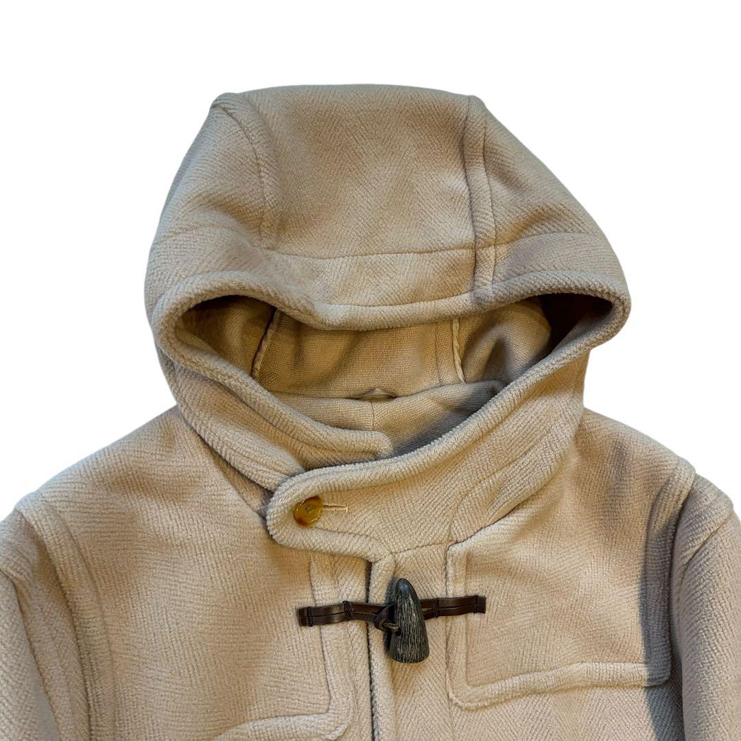 グレンフェル ヘリンボーンダッフルコートムーアブルック38ベージュイングランド製