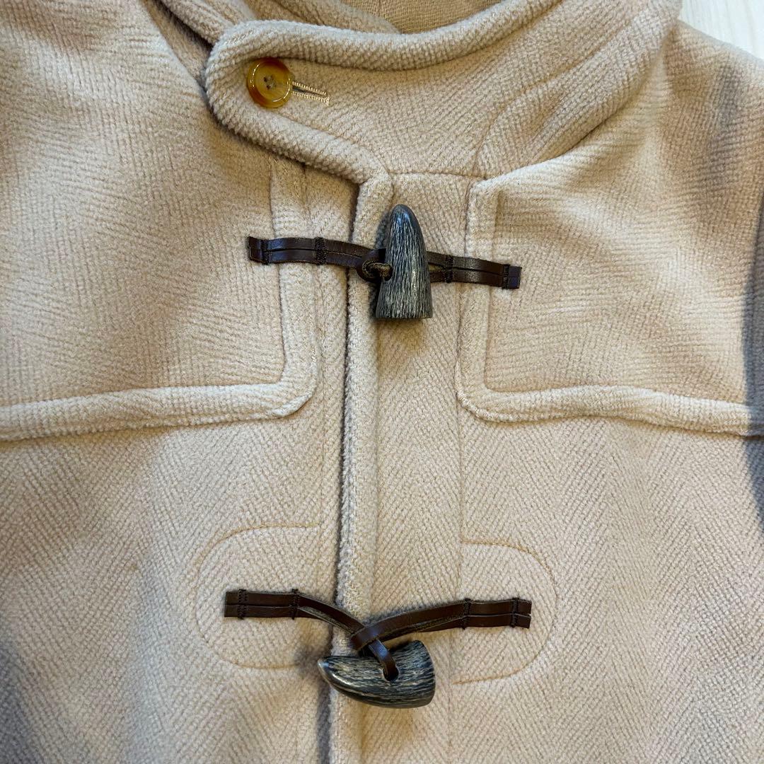 グレンフェル ヘリンボーンダッフルコートムーアブルック38ベージュイングランド製