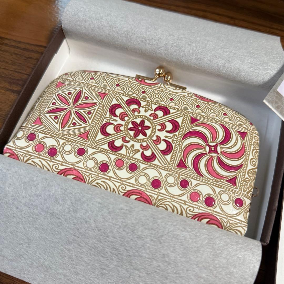 【新品 未使用】希少 H.P.France 水金の文庫革 錦紗