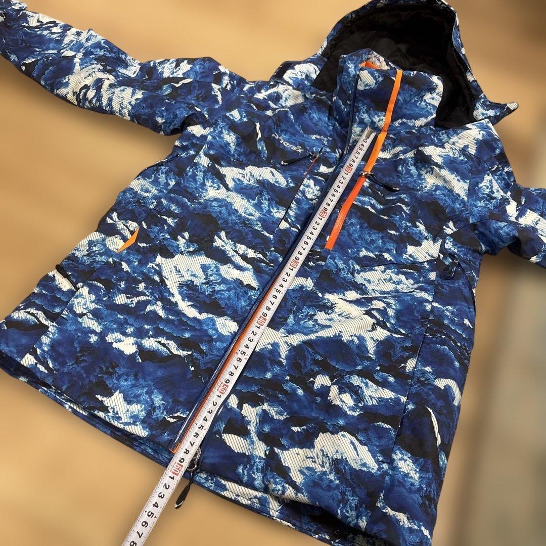 き*。様 青と白の迷彩 スキーウェア