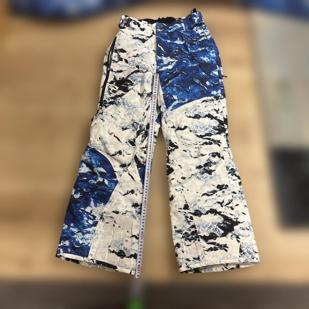 き*。様 青と白の迷彩 スキーウェア