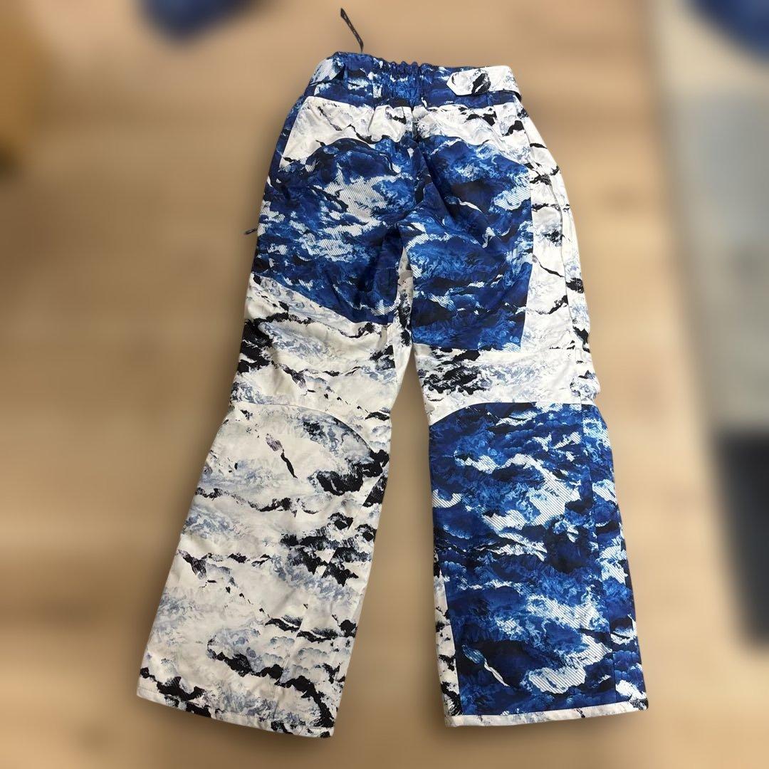 き*。様 青と白の迷彩 スキーウェア