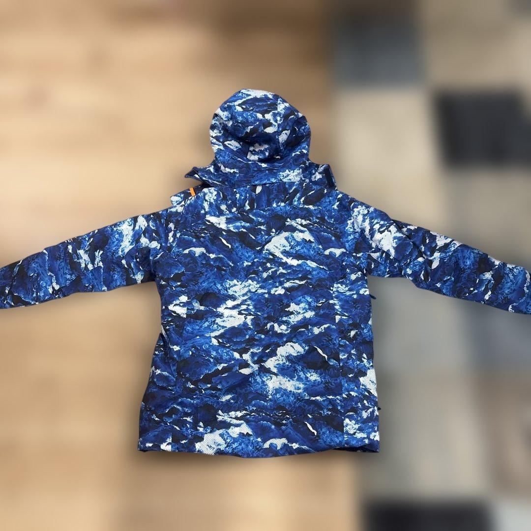 き*。様 青と白の迷彩 スキーウェア