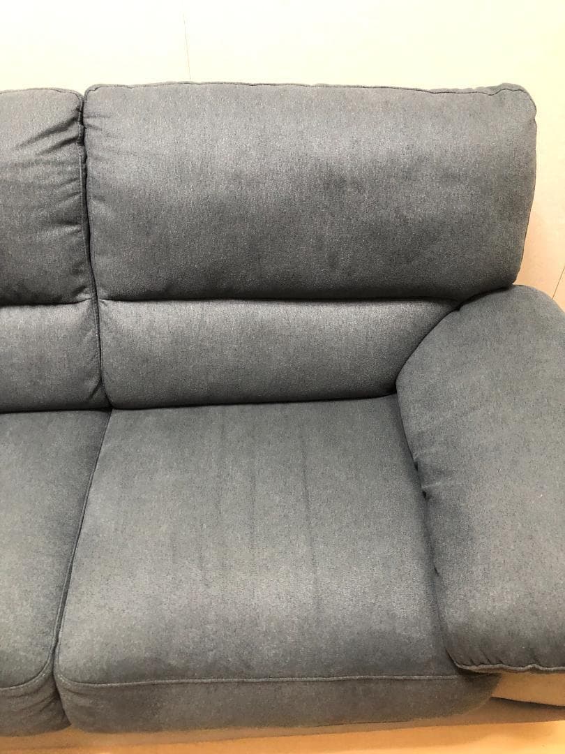 あお様①　超美品 ニトリ 布張りカウチソファー ウォール3KD 88161