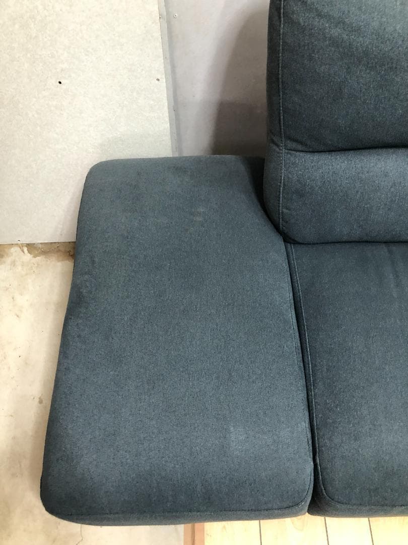 あお様①　超美品 ニトリ 布張りカウチソファー ウォール3KD 88161