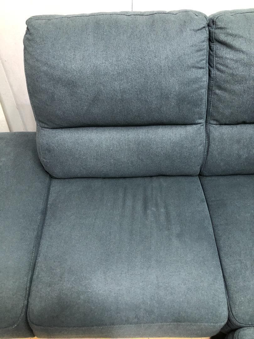 あお様①　超美品 ニトリ 布張りカウチソファー ウォール3KD 88161