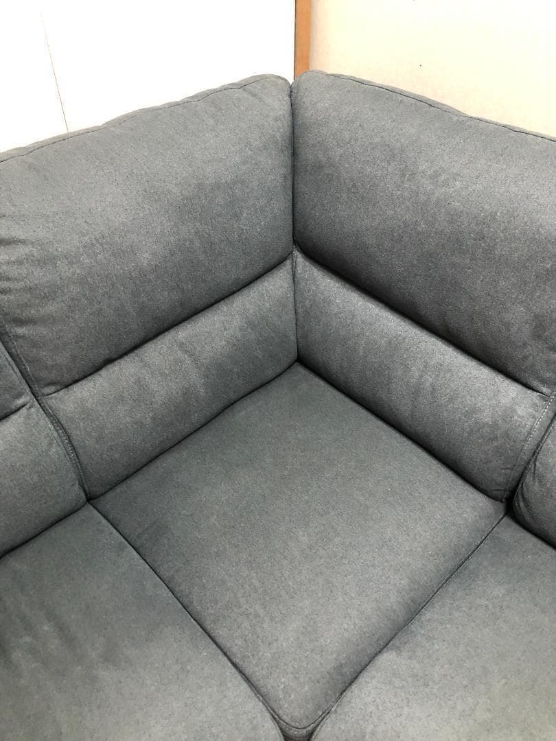 あお様①　超美品 ニトリ 布張りカウチソファー ウォール3KD 88161