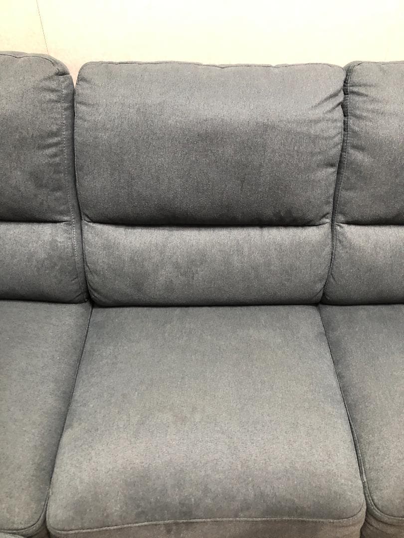 あお様①　超美品 ニトリ 布張りカウチソファー ウォール3KD 88161