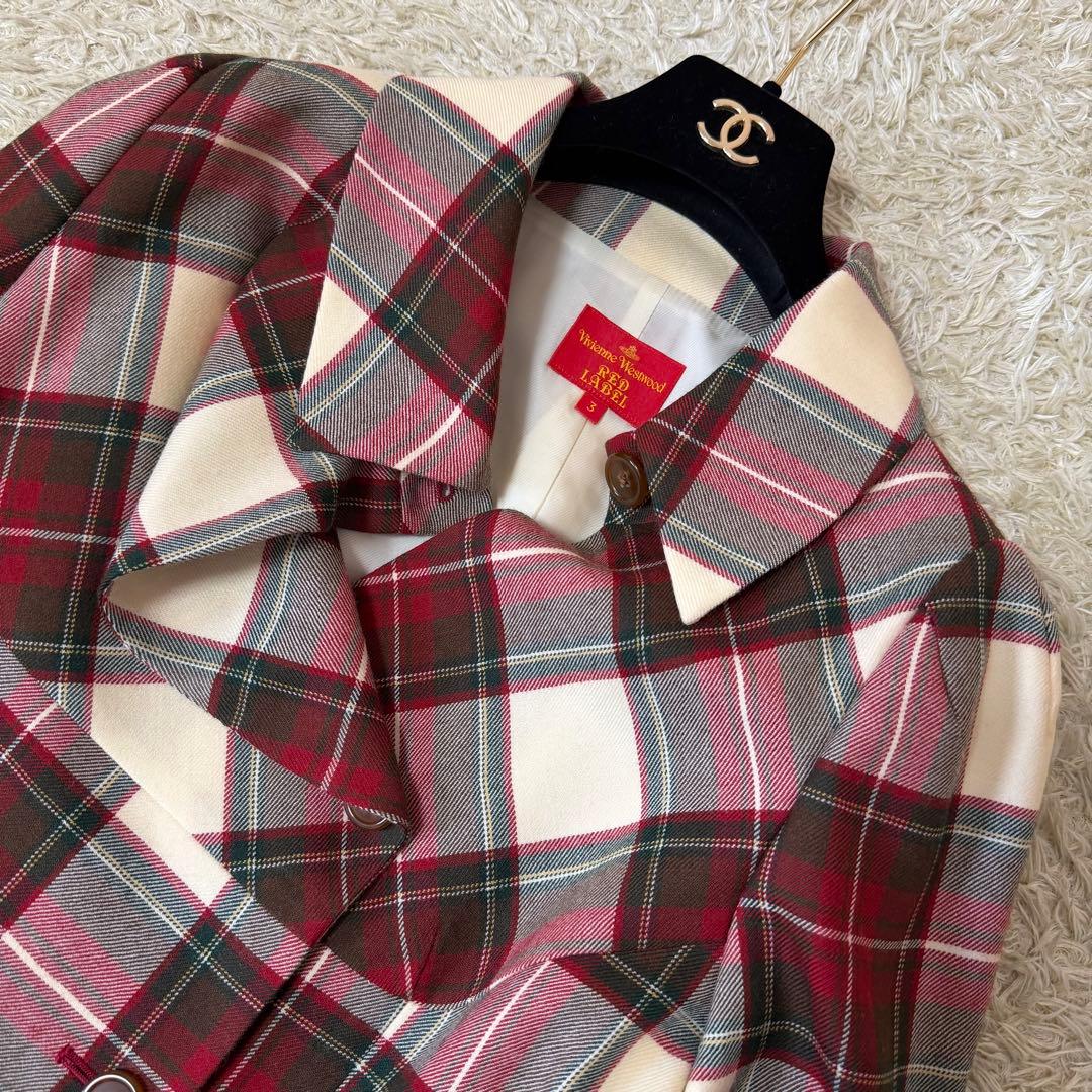 ☆極美品☆ヴィヴィアンウエストウッド　変形ジャケット　タータンチェック　Lサイズ