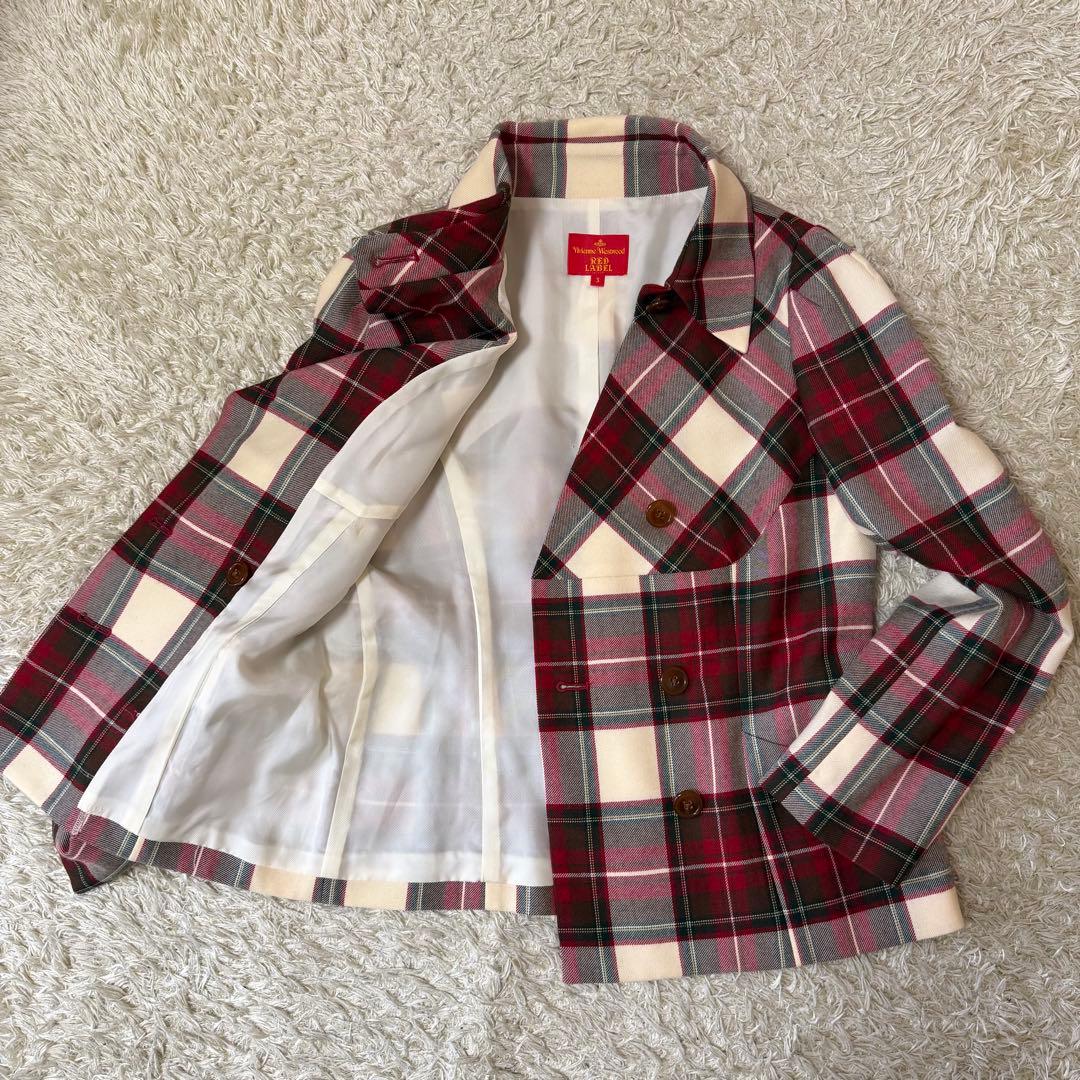 ☆極美品☆ヴィヴィアンウエストウッド　変形ジャケット　タータンチェック　Lサイズ