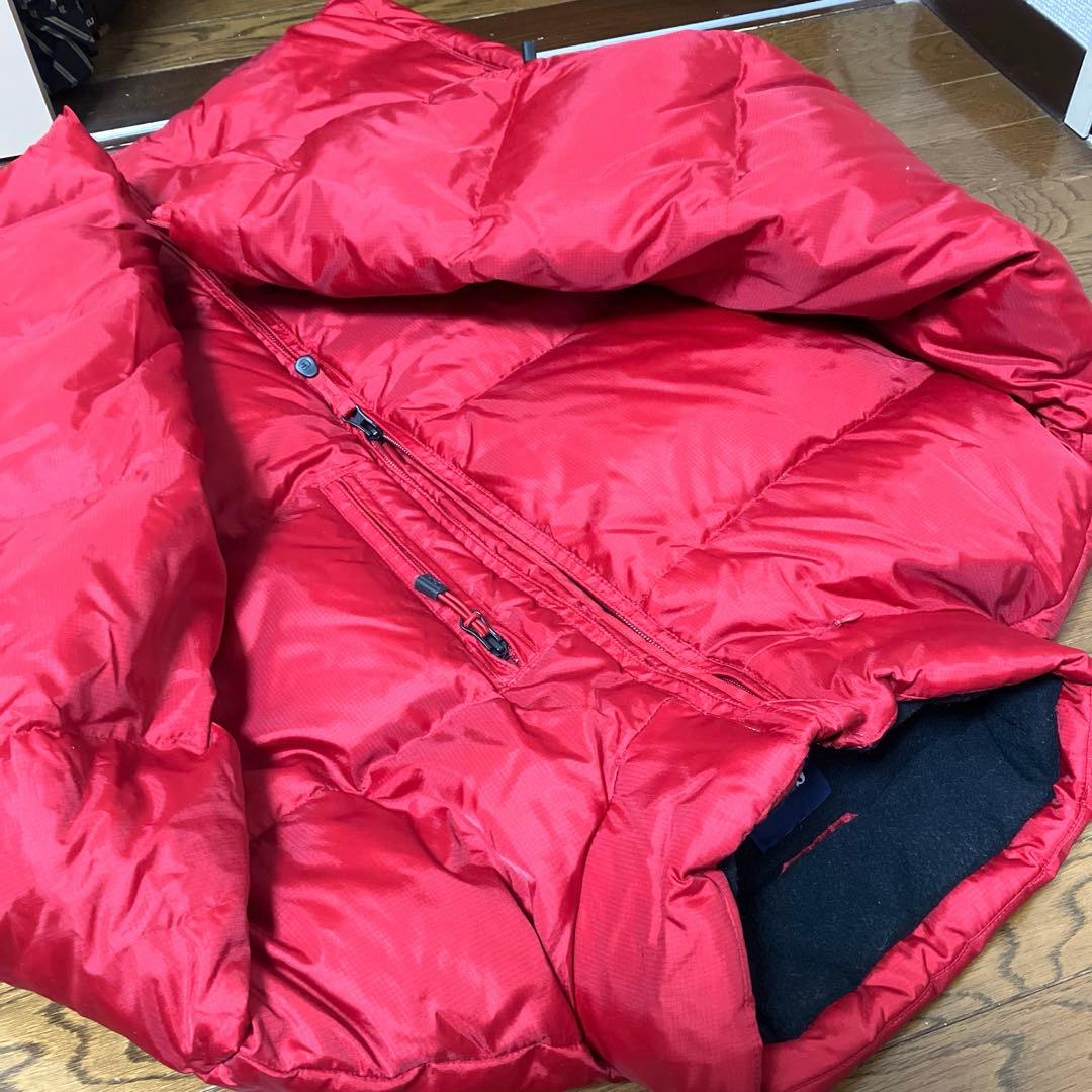 GAP ダウンジャケット164879　Lサイズ RED 裏フリース