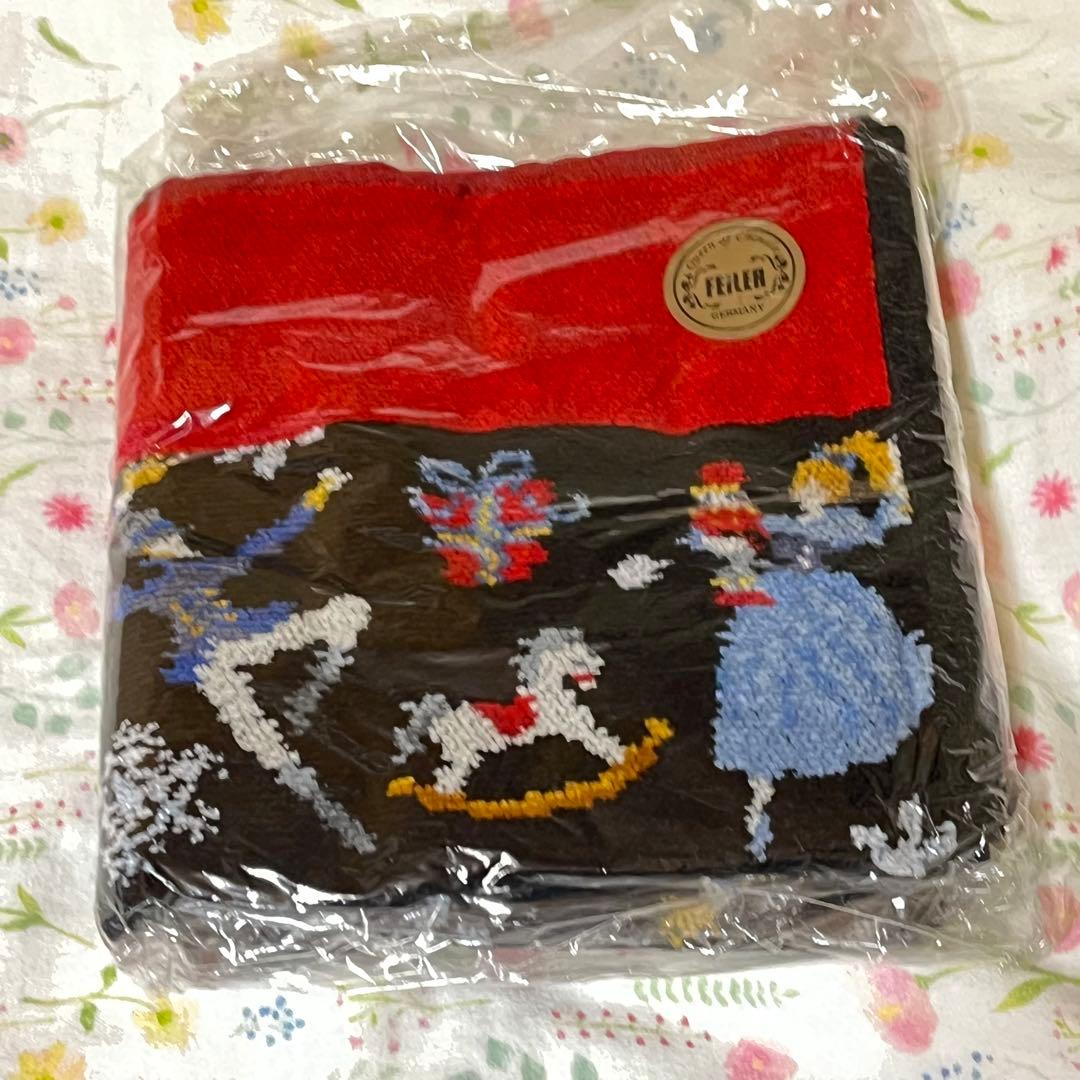新品 フェイラー ハンドタオル クリスマス カスノワゼットくるみ割り人形ハンカチ