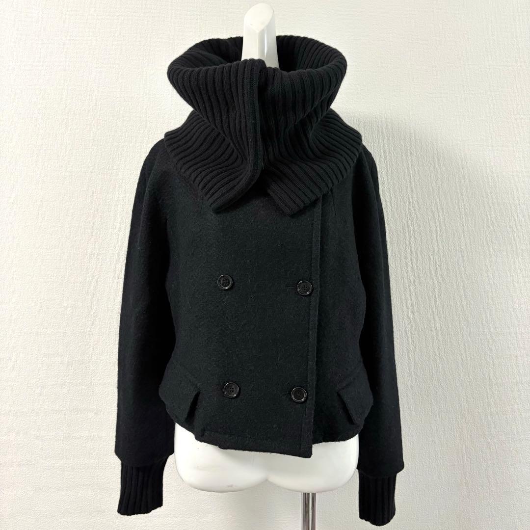 マックスマーラ　Max Mara アルパカ混　3way コート ブラック