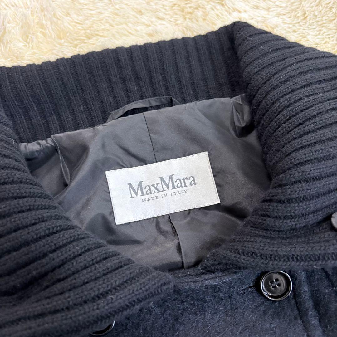 マックスマーラ　Max Mara アルパカ混　3way コート ブラック
