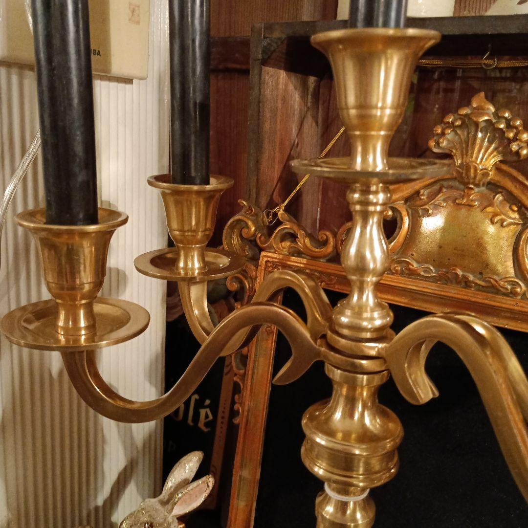 お値下げ❤キャンドルスタンド・5本立て仕様　超豪華！　ブラス