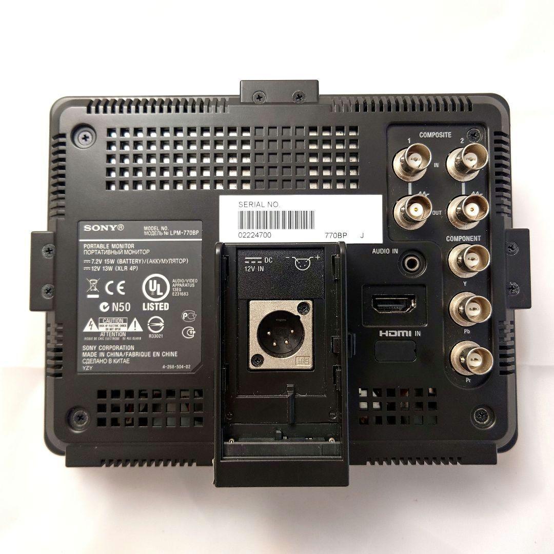 【美品】SONY カメラ用ポータブルモニタ LPM-770BP / 本体のみ①