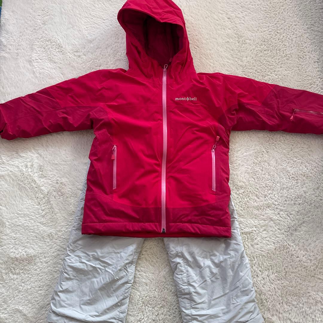 mont-bell 子ども用スキーウェア 上下セット