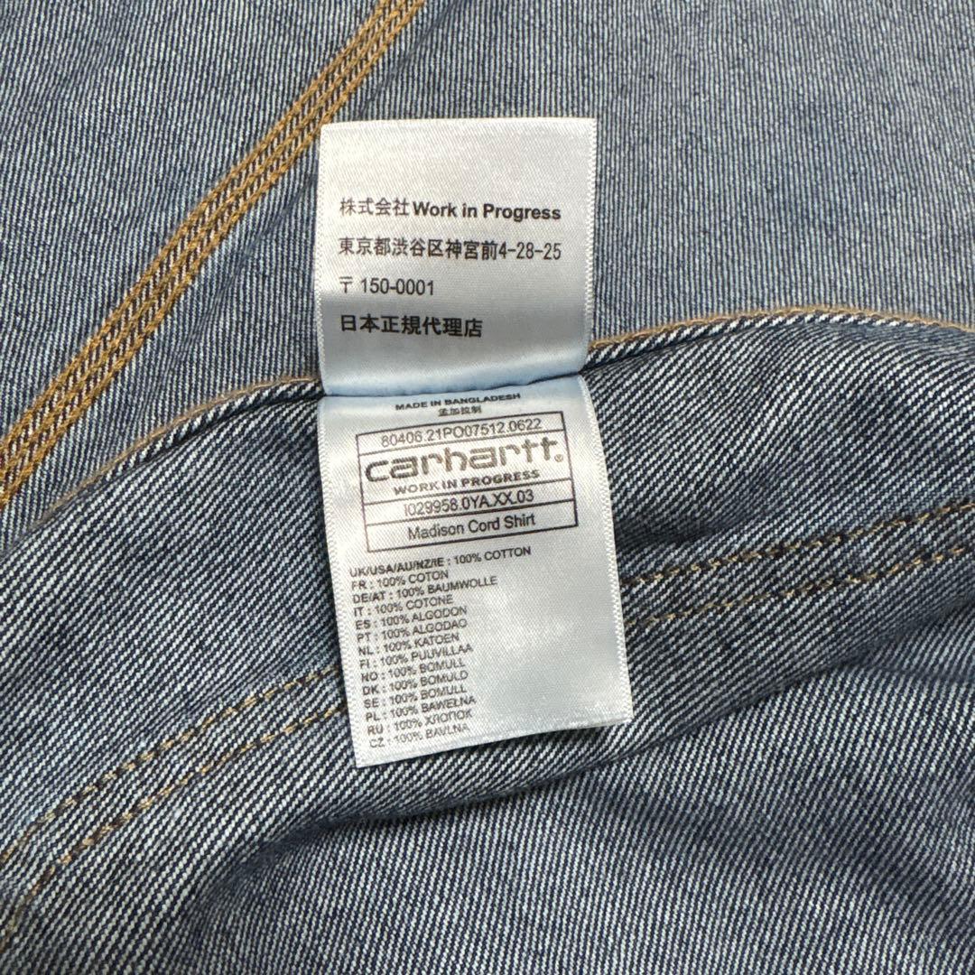 美品　carhartt カーハート　コーデュロイシャツ　検　カバーオール　デニム