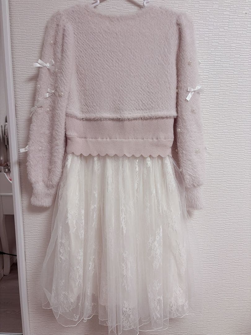 Melty fluffy knit ワンピース