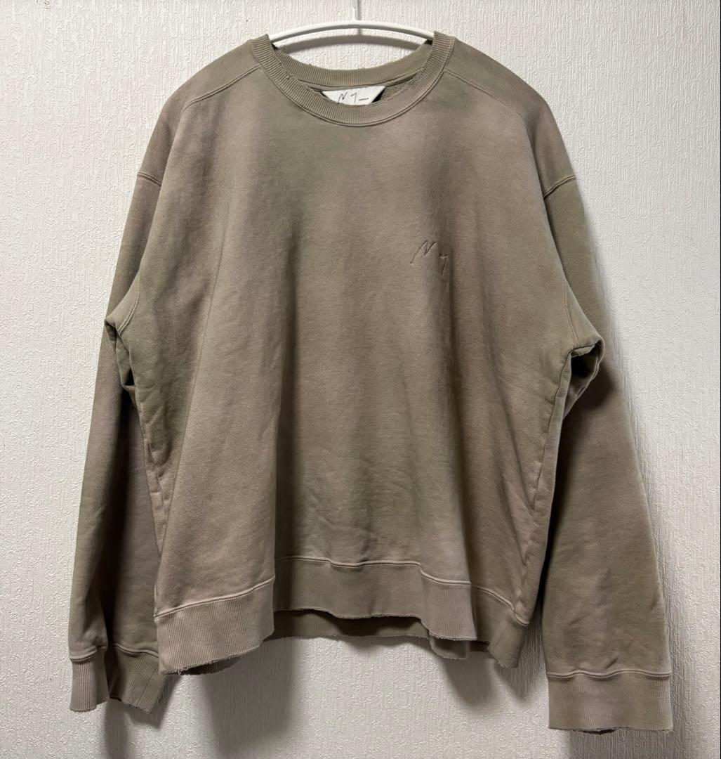 トップス ANCELLM UNEVENNESS SWEAT SHIRT