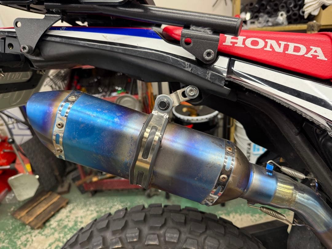 crf250ラリー MD44 社外マフラー　フルエキ
