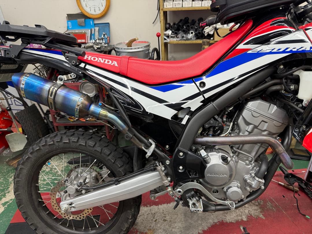 crf250ラリー MD44 社外マフラー　フルエキ