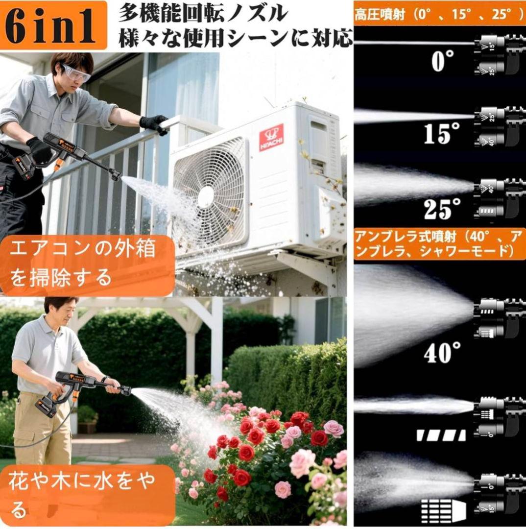 ✨️2025新昇級版✨️ 高圧洗浄機 コードレス 8MPa ブラシレスモーター