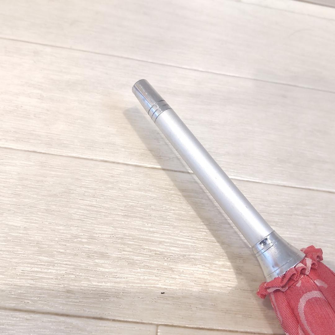 美品　CELINE セリーヌ　トリオンフ　マカダム総柄　晴雨兼用長傘　ピンク