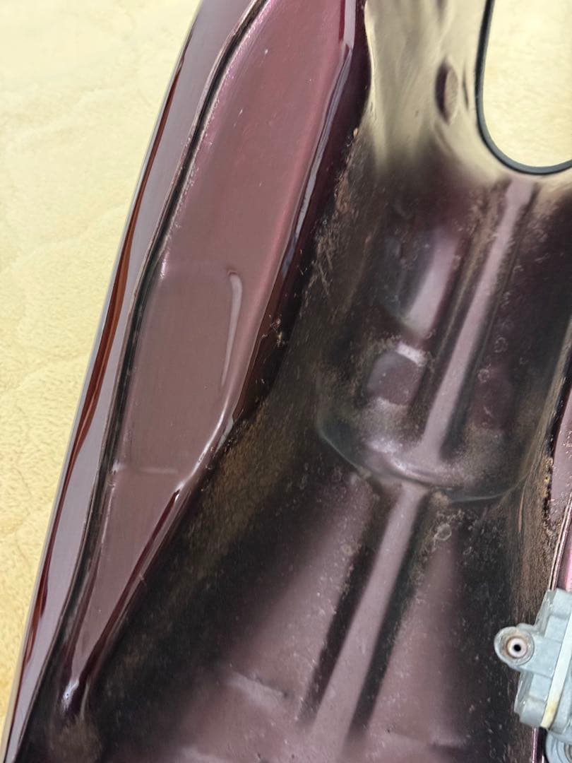 SR400 純正タンク RH01J ベリーダークレッドメタリック2