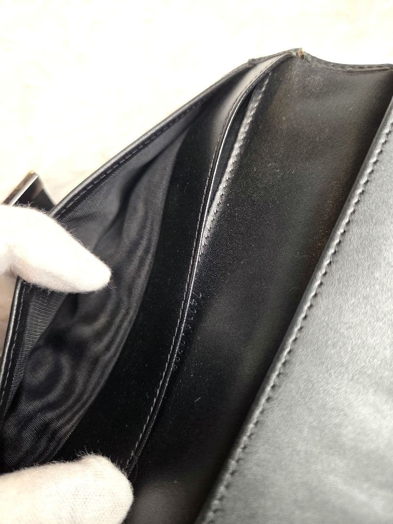 【美品】GUCCI　長財布　GGキャンバス　ベルト　プレート