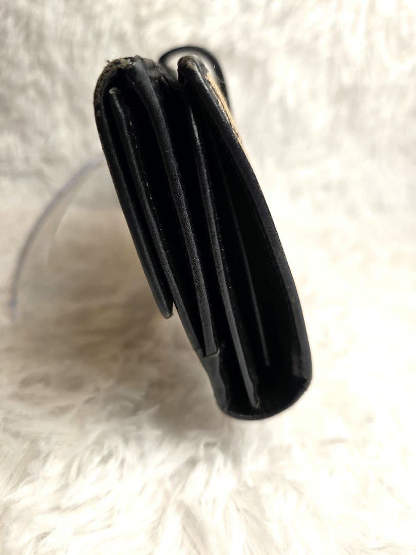 【美品】GUCCI　長財布　GGキャンバス　ベルト　プレート