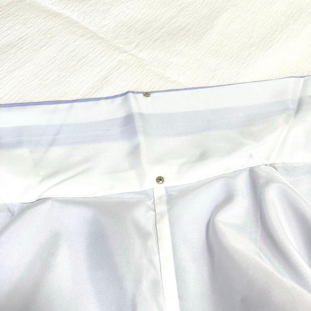 【美品✨】東レシルック　さんび　洗える着物　付け下げ　藤色　辻が花　手縫い　P2