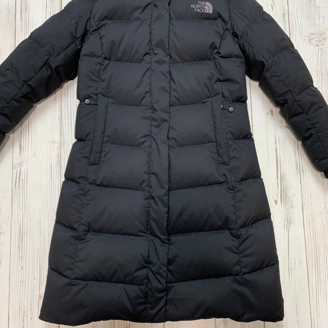 ノースフェイス ドライベント ロングダウンコート ベンチコート メンズ M 黒