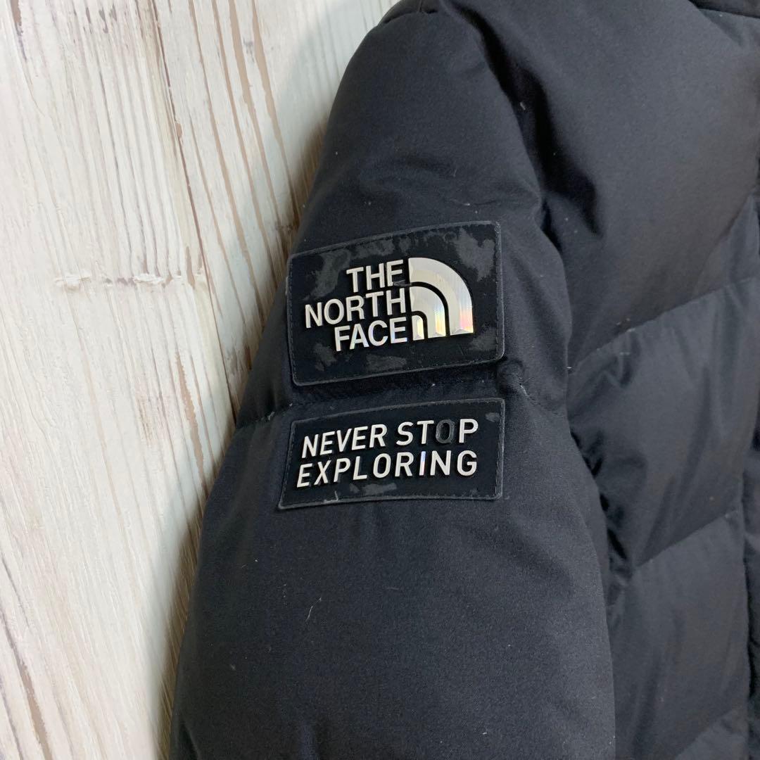 ノースフェイス ドライベント ロングダウンコート ベンチコート メンズ M 黒