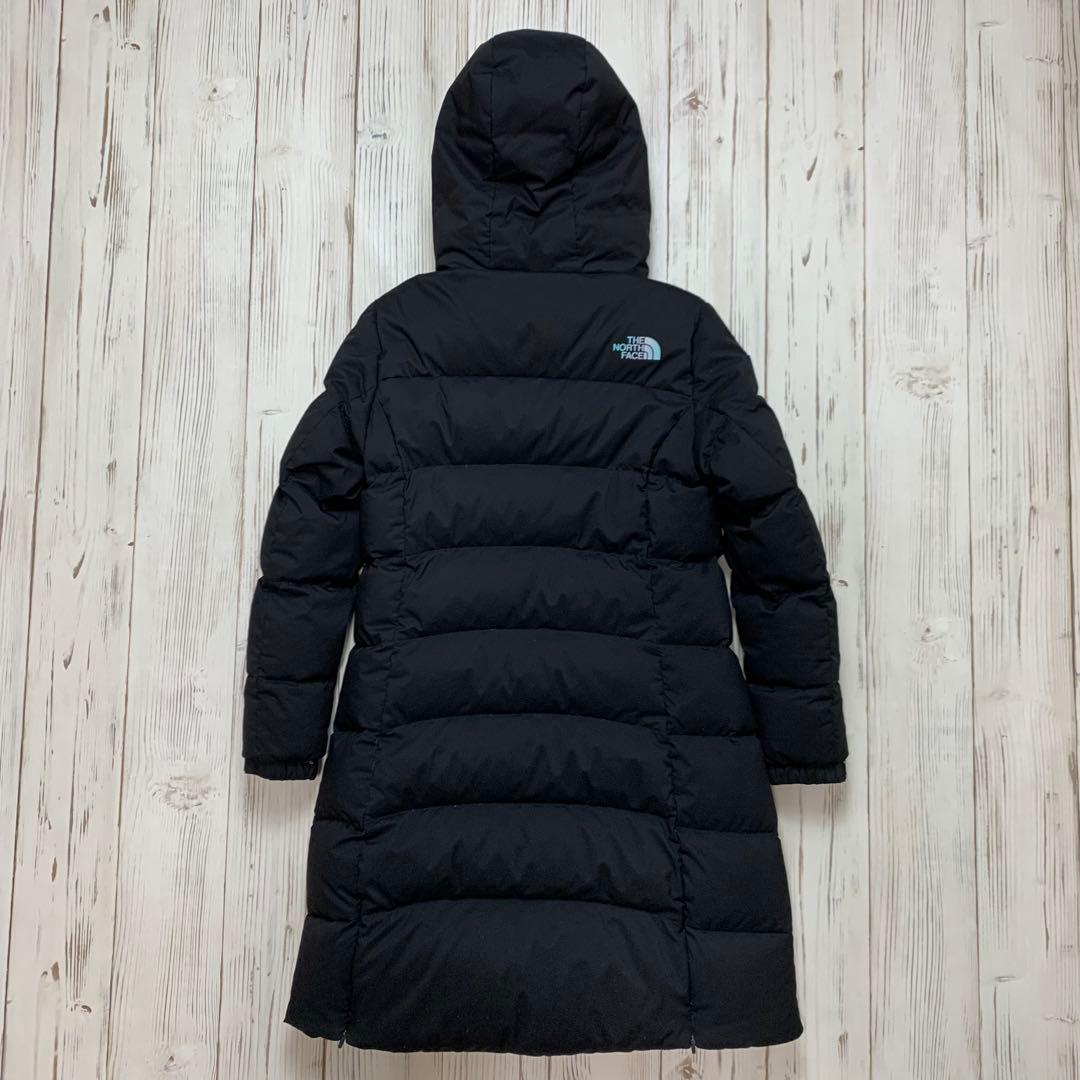 ノースフェイス ドライベント ロングダウンコート ベンチコート メンズ M 黒