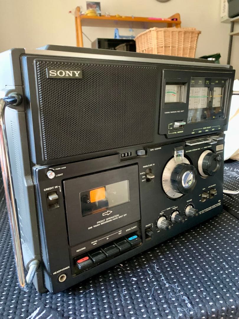 SONY CF 5950 スカイセンサー　コレクション品　テープ部　ベルト切れ