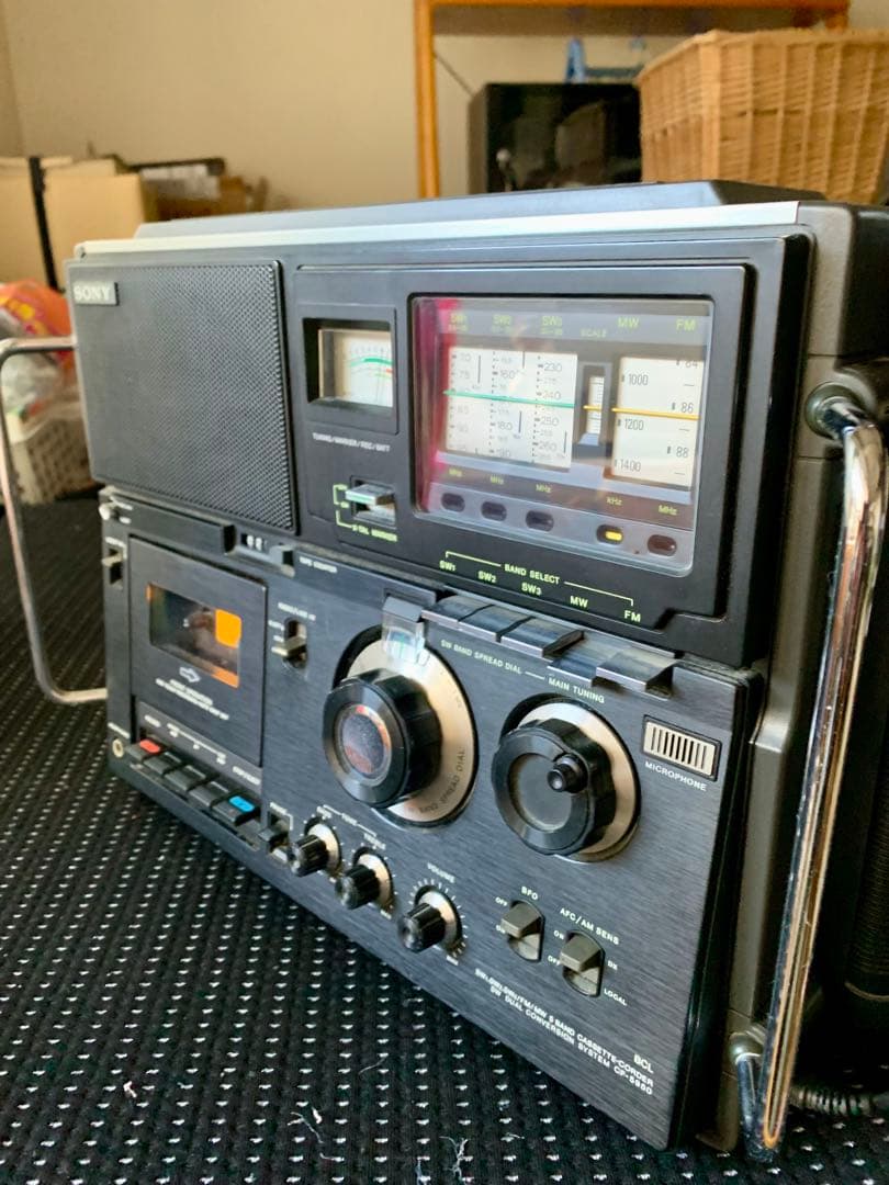 SONY CF 5950 スカイセンサー　コレクション品　テープ部　ベルト切れ