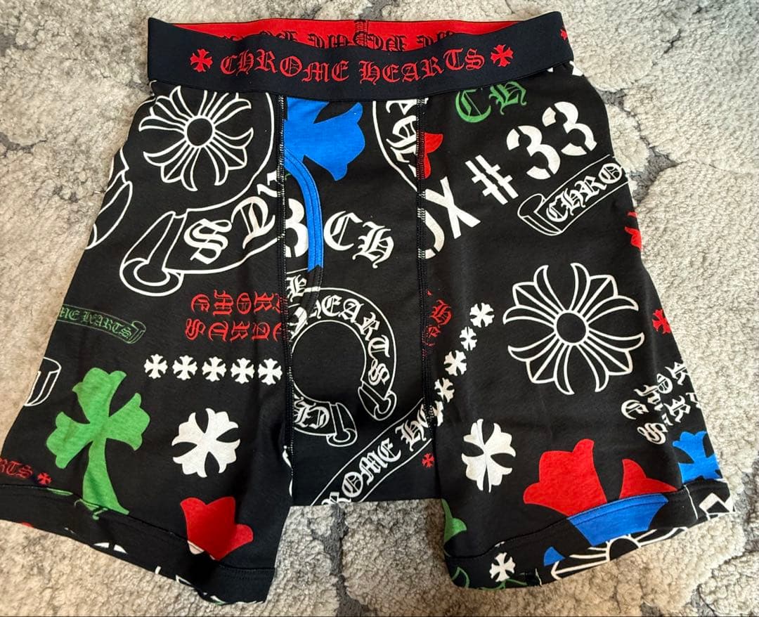 CHROME HEARTS ボクサーパンツ ブラック/マルチカラー　激レア