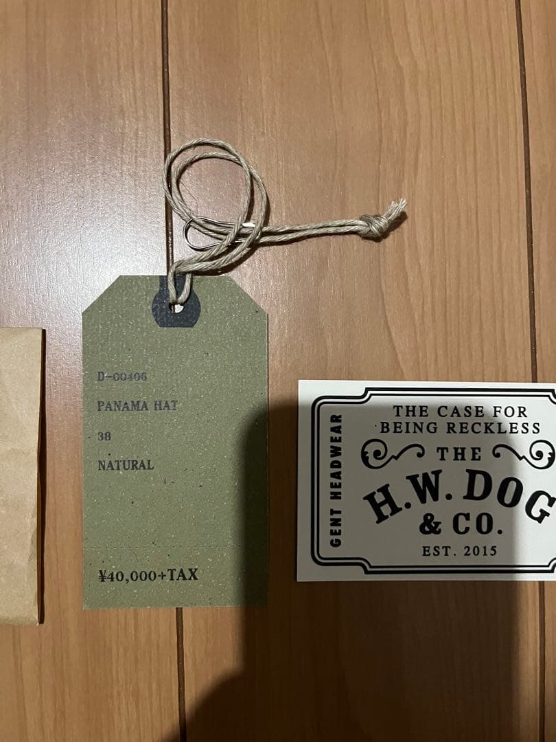 月末までの出品　H.W.DOG&CO. パナマハット